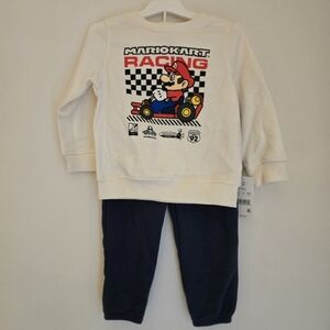 Nintendo Mario Kart Racing Toddler Boys' 2-piece Fleece Pullover & Bottom Set 2T